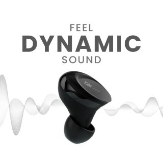 HiFuture Yacht Black, High-end Metal TWS Earbuds, 5+15hours Play time, Premium Metallic Charge Case, DynaBoost Bass Technology Inside, Bluetooth 5.3, IPX, Comfort Fit