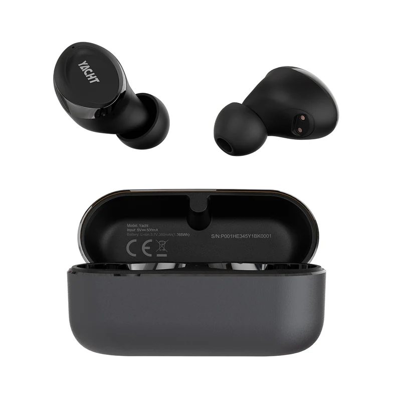 HiFuture Yacht Black, High-end Metal TWS Earbuds, 5+15hours Play time, Premium Metallic Charge Case, DynaBoost Bass Technology Inside, Bluetooth 5.3, IPX, Comfort Fit