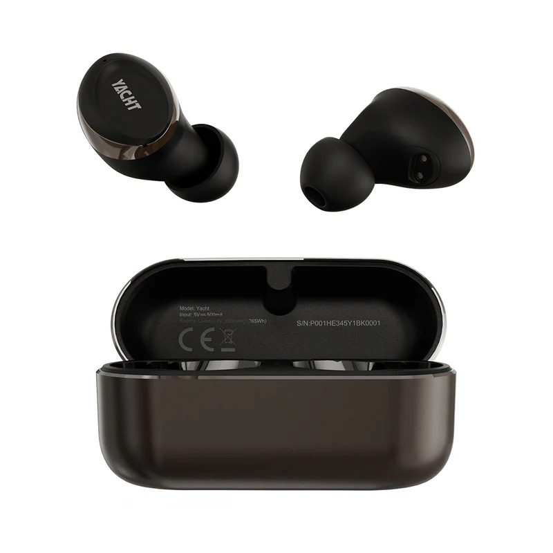 HiFuture Yacht Black Gold, High-end Metal TWS Earbuds, 5+15hours Play time, Premium Metallic Charge Case, DynaBoost Bass Technology Inside, Bluetooth 5.3, IPX, Comfort Fit
