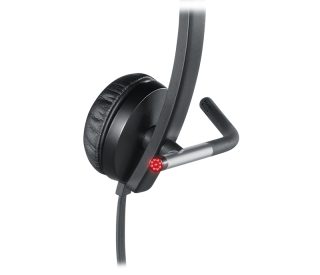 Logitech USB слушалки H650e Stereo, гъвкав микрофон, вградени контроли, ехо-потискане, шумопотискане, USB
