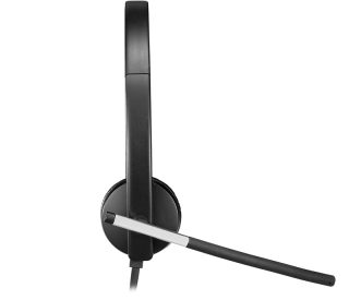 Logitech USB слушалки H650e Stereo, гъвкав микрофон, вградени контроли, ехо-потискане, шумопотискане, USB