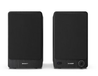 Sharp Audio Systems CP-SS30(BK) рафтови високоговорители, 60W (2 x 30W) RMS, Bluetooth v5.0, USB възпроизвеждане, MP3 аудио декодер, черен