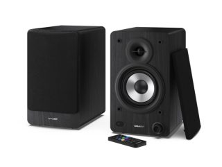 Sharp Audio Systems CP-SS30(BK) рафтови високоговорители, 60W (2 x 30W) RMS, Bluetooth v5.0, USB възпроизвеждане, MP3 аудио декодер, черен