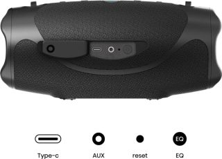 Hisense FlexBoom парти високоговорител 2.0 канала, 80W, BT, 20 часа възпроизвеждане, IP67 водо- и прахоустойчив, Ambient Light, черен