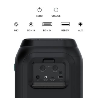 Hisense Party speaker 2.0 Ch., 160W, BT, 12h play, Black