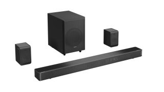 Hisense AX5125H 5.1.2Ch Sound Bar с безжичен субуфер, 500W, Dolby Atmos, Bluetooth 5.3, 4K HDMI Pass Through, DTS:X, HDMI/AUX/ARC/Optical/USB, 7 EQ режима