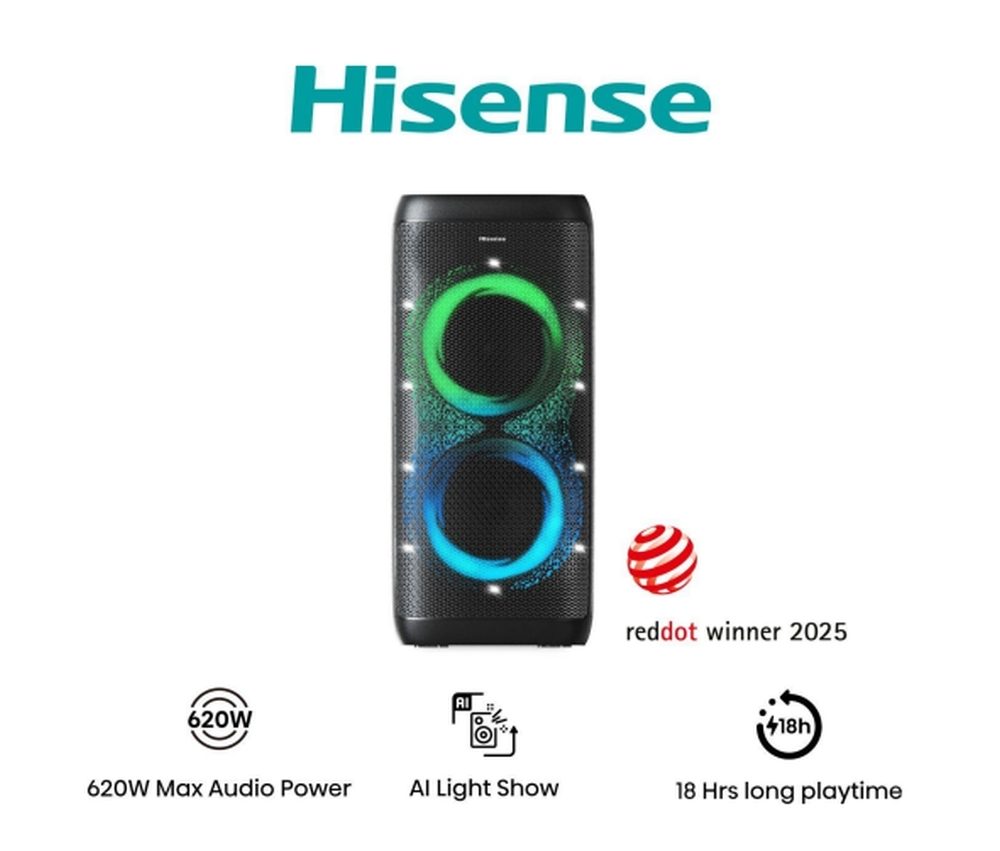 Hisense Party Thunder аудио система, 620W, BT, 18h play, Black