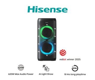 Hisense Party Thunder аудио система, 620W, BT, 18h play, Black