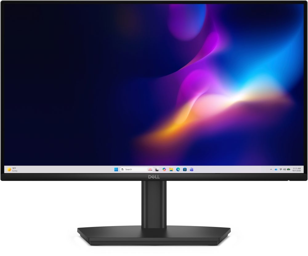 Dell E2226HS 21.5" LED Anti-Glare IPS монитор, 5ms GTG, 100 Hz, 1000:1, 300 cd/m2, Full HD 1920x1080, VGA, HDMI, DisplayPort, високоговорители, регулиране на височината, pivot, swivel, tilt, Low Blue Light, черен