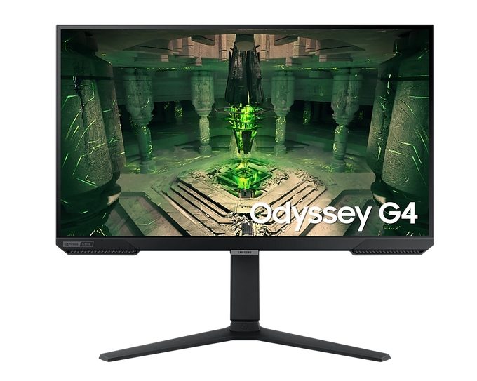 Samsung 27BG400 27" Odyssey G4 гейминг монитор, IPS, 240 Hz, 1 ms GTG, 1920x1080, 400 cd/m2, 1000:1 Contrast, Eco Saving Plus, Flicker Free, AMD FreeSync Premium, Black Equalizer, DP, 2xHDMI, Headphone Jack, Black