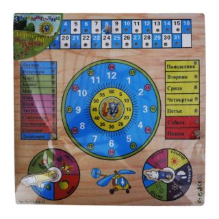 Пъзел дървен часовник 733 16-72 10072