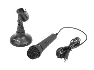 Natec микрофон adder black