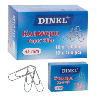 Кламери ТРИЪГЪЛНИ ДИНЕЛ 33мм 100бр