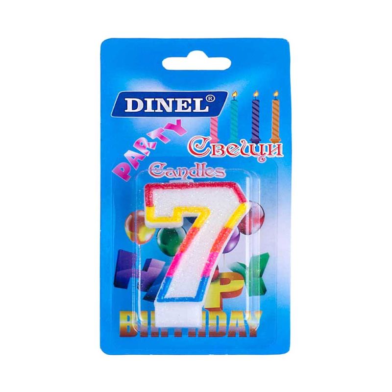 Свещи ЦИФРИ ДИНЕЛ на Блистер №7