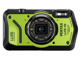 Компактен водоустойчив фотоапарат Pentax WG-8, зелен