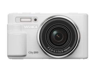 Компактен фотоапарат Yashica City 200, Бял