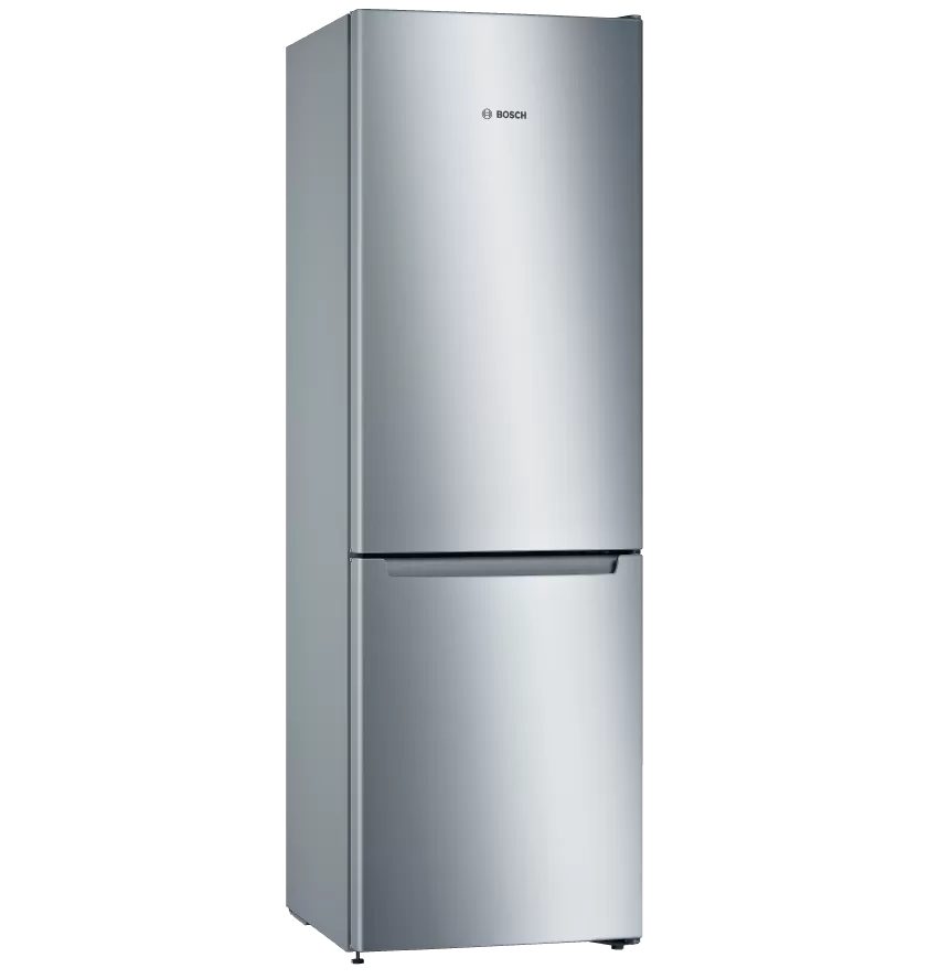 Bosch KGN36NLEA SER2 FS хладилник с фризер NoFrost, E, 186/60/66cm, 302l(215+87), 42dB, MultiBox, Inox-look
