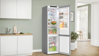 Хладилник с фризер Bosch KGN392LDF SER4, Total No Frost, D, 203/60/66.5см, 363л (260+103), 35dB, VitaFresh XXL, неръждаема стомана