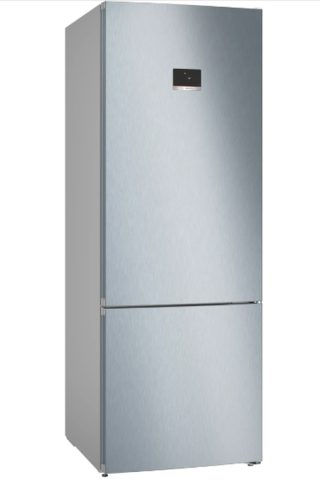Bosch KGN56XLEB SER4 Свободностоящ хладилник с фризер NoFrost, E, 193/70/80cm, 508л (400+108), 40dB, VitaFresh, PerfectFit, Неръждаема стомана