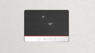 Хладилник с фризер Bosch KGN76XIEP SER4, Total No Frost, E, 186 л, 40 dB, VitaFresh XXL, неръждаема стомана със защита от пръстови отпечатъци