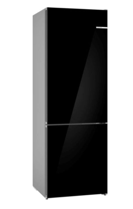 Bosch KGN49LBCF SER6; Свободностоящ хладилник с фризер NoFrost, C, 203/70/67cm, 440l (311+129), 35dB, VitaFresh XXL, чекмедже 0°, метална задна стена с MultiAirflow, черен