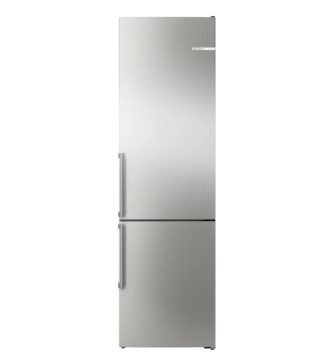 Bosch KGN39AIAU SER6, свободностоящ хладилник с фризер, Total No Frost, клас A, 203/60/66.5 см, 363 л (260+103), супер тих: 29 dB, VitaFresh XXL, неръждаема стомана със защита срещу отпечатъци