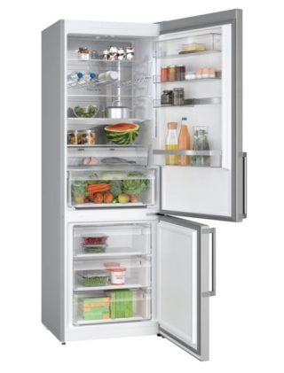 Bosch KGN49AIBT SER6 самостоятелен хладилник с фризер NoFrost, енергиен клас B, 203/70/67 см, 440 л (311+129), 35 dB, Inox EasyClean