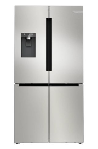 Bosch KFD96APEA SER6 Multi-door хладилник-фризер, NoFrost, E, 183/91/73, 574л (375+199), 39dB(C), IC, 1 чекмедже VitaFresh 0° XXL - риба и месо, 1 чекмедже Vitafresh с контрол на влажността, Quick Ice&water диспенсер с водна връзка, осветление на фризера, HC, Inox