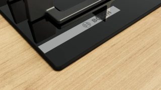 Bosch PNN6B6K40 Готварски плот, 4 зони, 9 нива на мощност, FlameSelect, Easy cleaning, метални копчета, черен, 60 см
