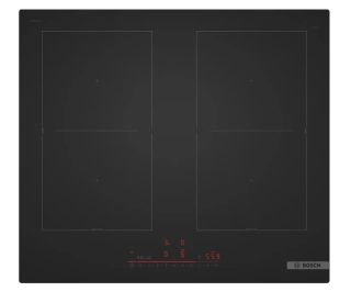 Индукционен котлон Bosch PVQ61CHB1E, 60 см, 4 зони (2 CombiZones), DirectSelect, MoveMode, PanBoost, матово черен