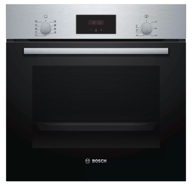 Вградена фурна Bosch HBF134ES1, SER2, 3D HotAir, EcoClean Direct, 66 l, Inox