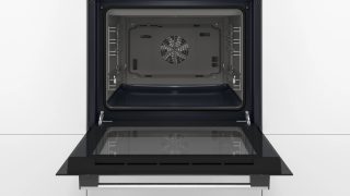 Вградена фурна Bosch HBF153EB0, SER2, 3D HotAir, EcoClean Direct, 66 л, черна