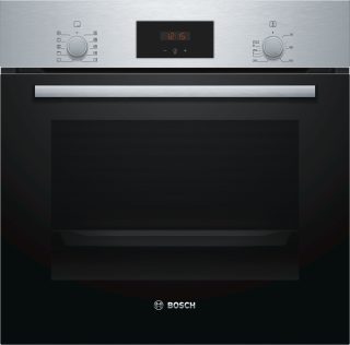 Вградена фурна Bosch HBF154BS0, 3D горещ въздух, EcoClean Direct, 66л
