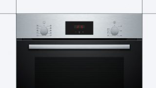 Вградена фурна Bosch HBF154BS0, 3D горещ въздух, EcoClean Direct, 66л