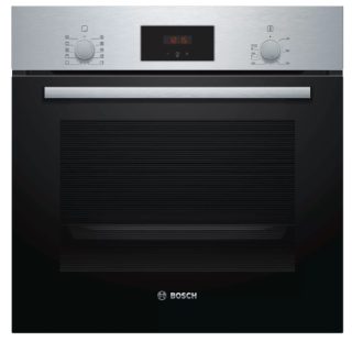 Вградена фурна Bosch HBF154ES0 с 3D HotAir, EcoClean Direct, 66 л, неръждаема стомана