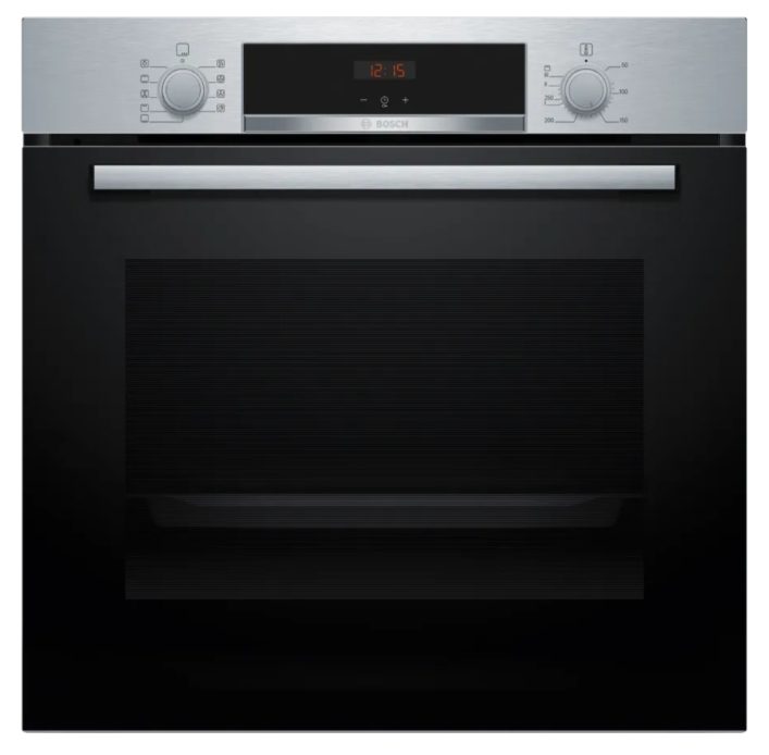 Вградена фурна Bosch HBA534ES3, 60 x 60 cm, 71 l, енергиен клас A+, 3D горещ въздух, EcoClean, неръждаема стомана