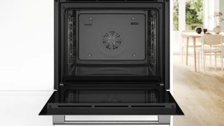 Bosch HBA534BW3 SER4 Вградена фурна, A+, ecoClean back+Hydro, 7 режима на нагряване, 1 ниво релса, Бял