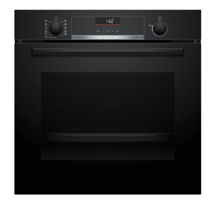BOSCH фурна HBG536EB4, SER6, A+, ecoClean back+Hydro, 8 heat methods, AutoPilot 10, 1 ниво релса, SoftClose&SoftOpen, Air Fry поднос, черен