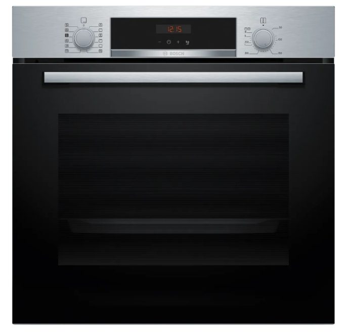 Bosch HQA574ES3 SER4 фурна, A+ addSteam water bowl, Pyro+Hydro, 8 HM, AutoPilot 10, 1 lvl rail, inox