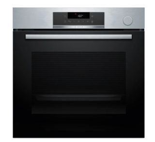 Bosch HRG572ES3 SER4 Комби-фурна с пара A+, AddSteam, Pyro+Hydro, 8 режима на нагряване, пълен сензорен контрол, AutoPilot 15, 1 ниво телескопични водачи, SoftClose&SoftOpen, тава AirFry, инокс