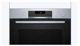 Bosch HRG572ES3 SER4 Комби-фурна с пара A+, AddSteam, Pyro+Hydro, 8 режима на нагряване, пълен сензорен контрол, AutoPilot 15, 1 ниво телескопични водачи, SoftClose&SoftOpen, тава AirFry, инокс