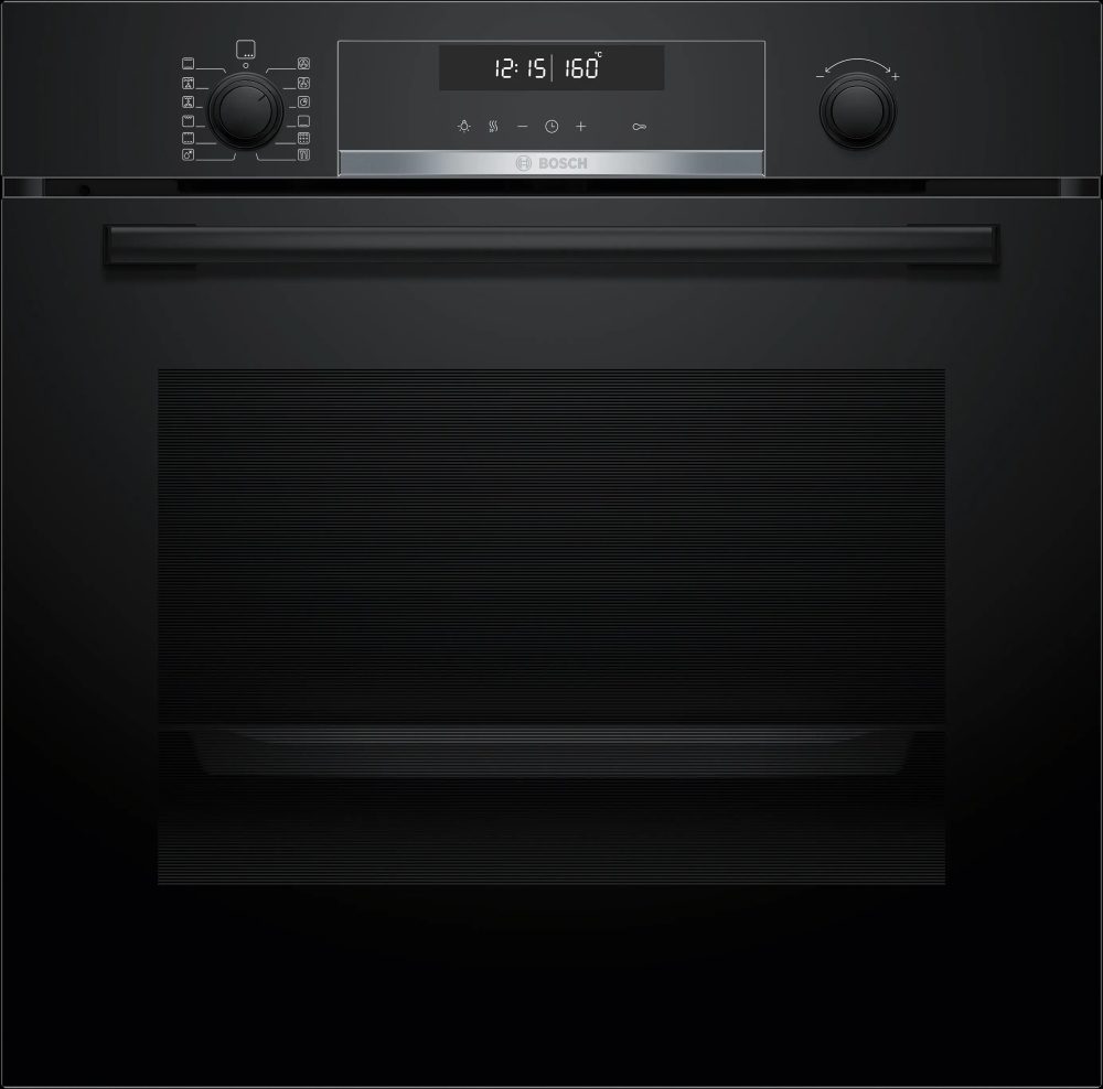 Bosch HBG579EB7 Серия 6 вградена фурна, енергиен клас A+, пиролиза + HydroClean, 71L, TFT дисплей, AutoPilot 40, тава Air Fry, черна