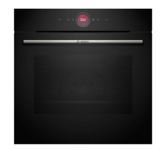 Bosch HBG7341B1 SER8 Вградена фурна 60 x 60 см, 71 л, TFT сензорен дисплей, цифров контролен пръстен, Hotair Gentle, функция Air Fry, A+, Eco Clean Direct, Oven Assistant, Home Connect, черен