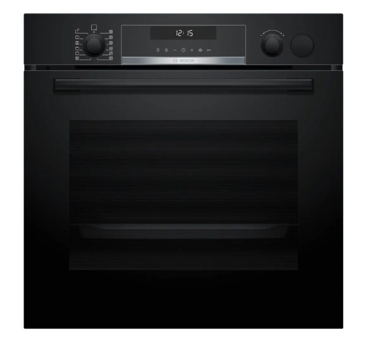 Bosch HRG578CB7 SER6 Комби-фурна с пара A+, AddSteam, Pyro, 12 режима, AutoPilot 30, Сонда за месо (1 бр.), SoftClose&SoftOpen, Тава AirFry, черна, HC