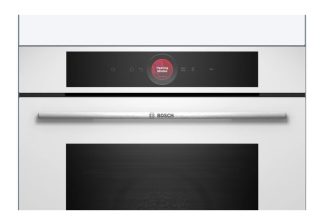Bosch HBG7741W1, SER8, Вградена фурна 60 x 60 cm, 71 l, TFT сензорен дисплей, Дигитален контролен пръстен, Hotair Gentle, функция Air Fry, A+, Пиролитично+Хидролитично, Oven Assistant, Home Connect, Бял
