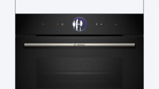 Bosch CSG7364B1, SER8, Compact steam oven, 60 x 45 cm, 47 l, Perfect Steam, Steam Plus function, Added Steam function, Home Connect, Black