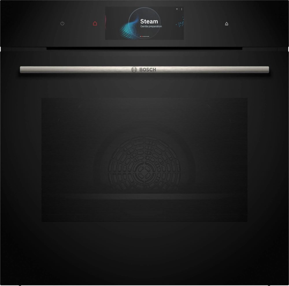 Bosch HSG7584B1 SER8 фурна с пара, 60 x 60 cm, 71 l, A+, цифров контролен пръстен, Perfect Steam, Steam Plus, Added Steam, Steam Boost, 4D Hotair, черен