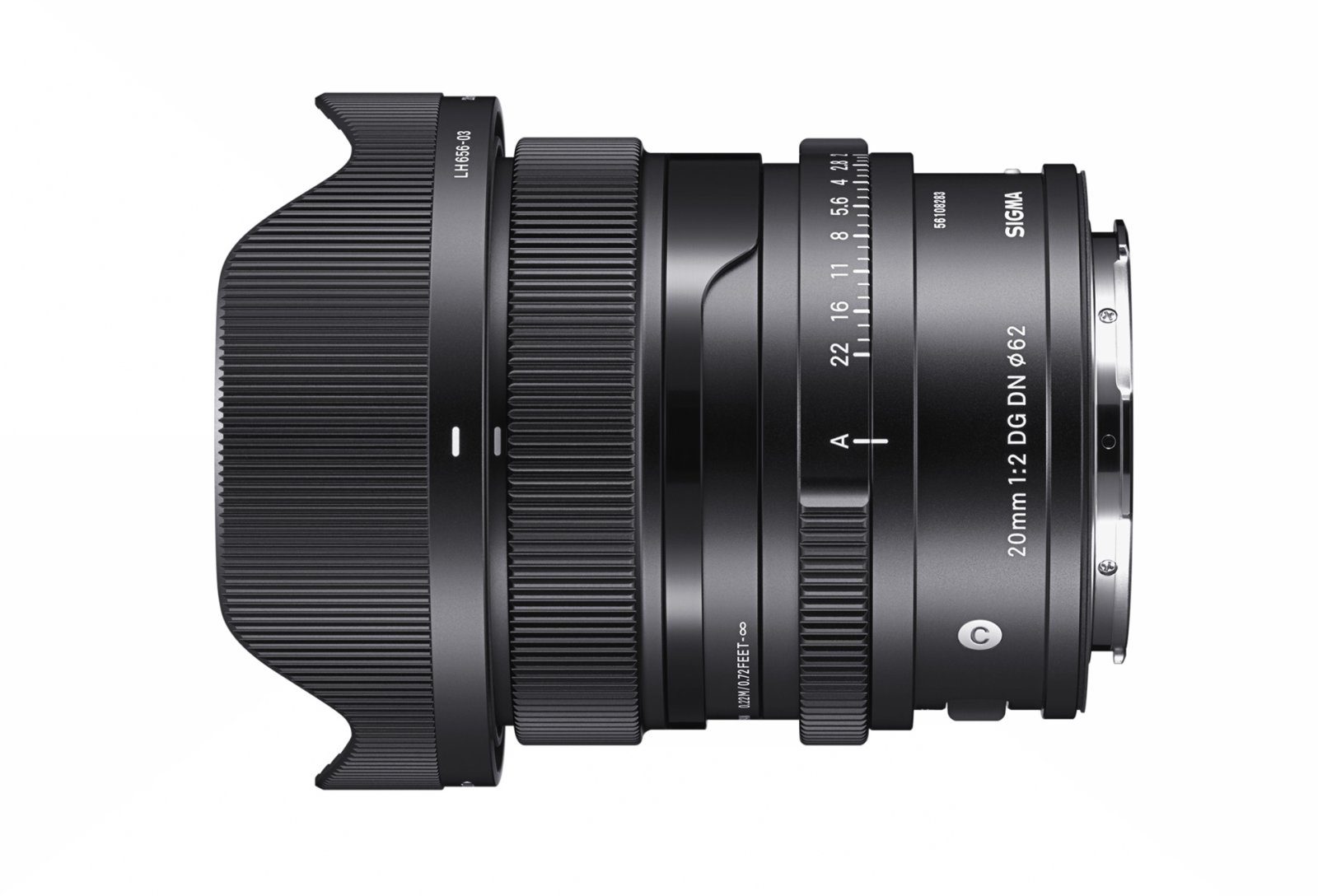 Обектив SIGMA 20mm F2 DG DN C за Sony