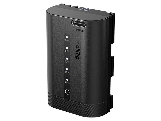 Батерия SmallRig 5298 2600 mAh еквивалент на Canon LP-E6P с USB-C порт и индикатор за захранване