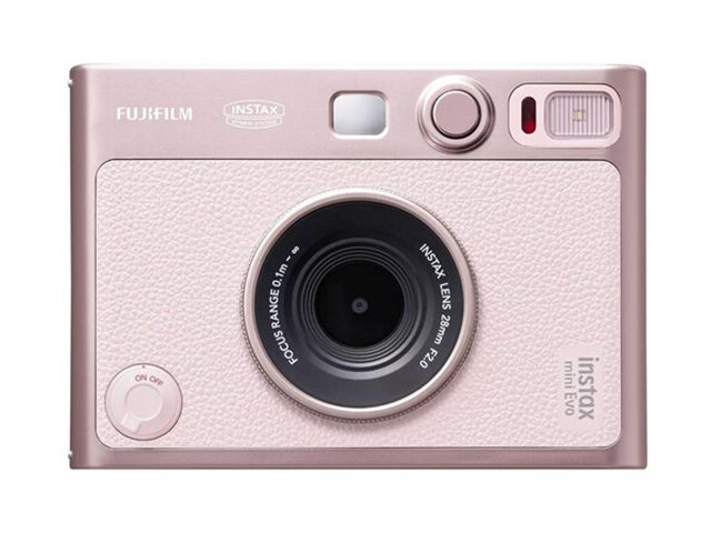 Хибриден фотоапарат за моментални снимки Fujifilm Instax Mini Evo, Розов